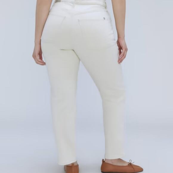 NEW Everlane The Curvy Cheeky High Waisted Straight Leg Jean White - Picture 4 of 11